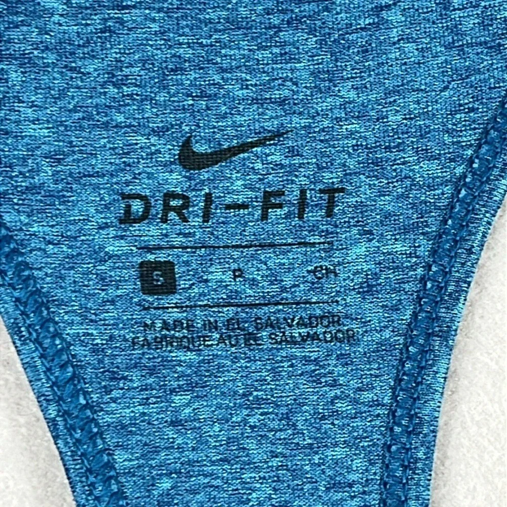Nike Dri-Fit Racerback‎ Tank Top Just Do It Women's Size Small Blue Graphic
